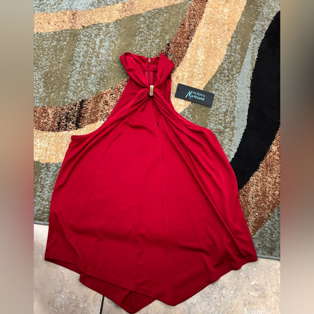 Guess by Marciano Victoria Red Dress Top